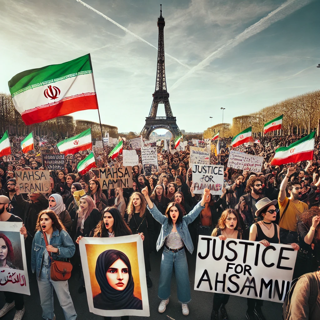 Révolte mondiale à Paris Le nom de Mahsa Amini embrase les rues pour la liberté