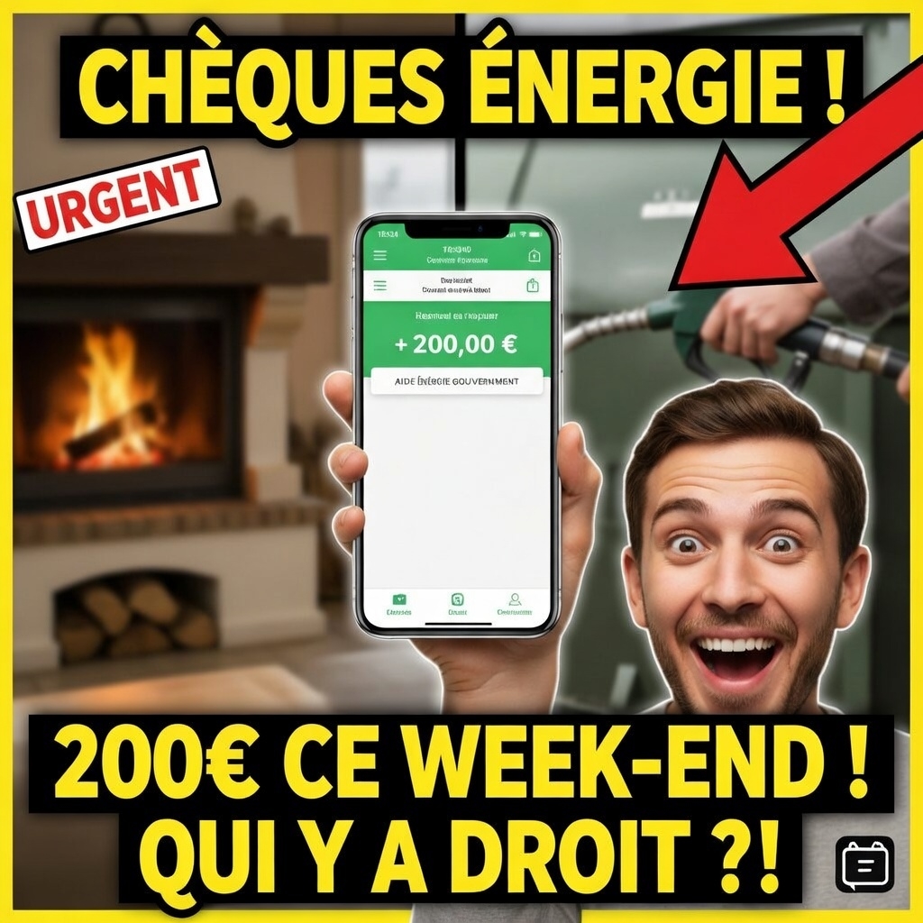 Chèques Énergie Qui va recevoir les 200€ ce week-end