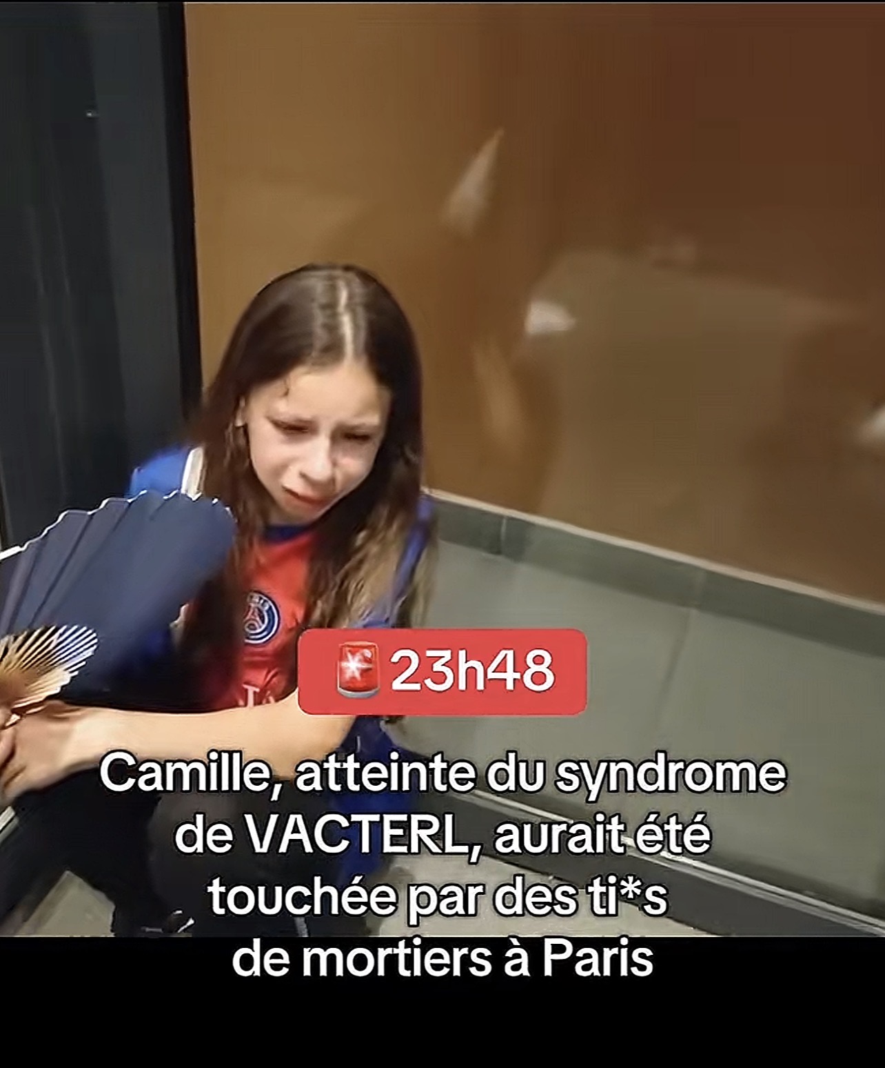 Camille, atteinte du syndrome de VACTERL, aurait été touchée par des ti*s de mortiers à Paris