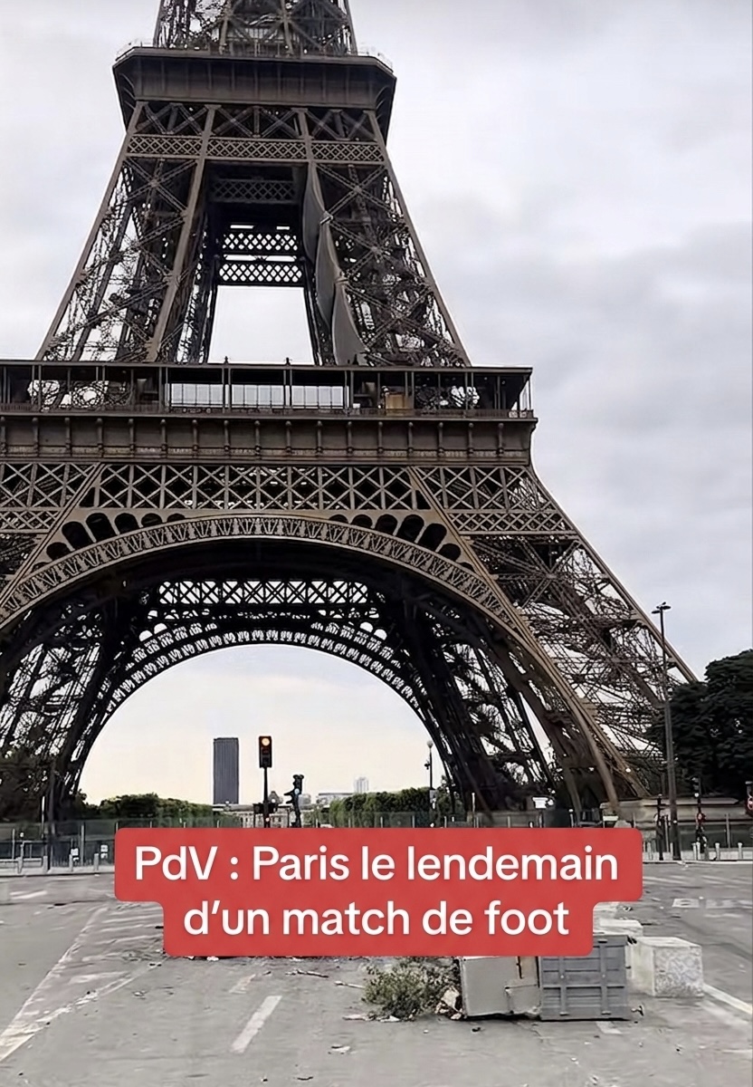 Paris le lendemain d&rsquo;un match de foot