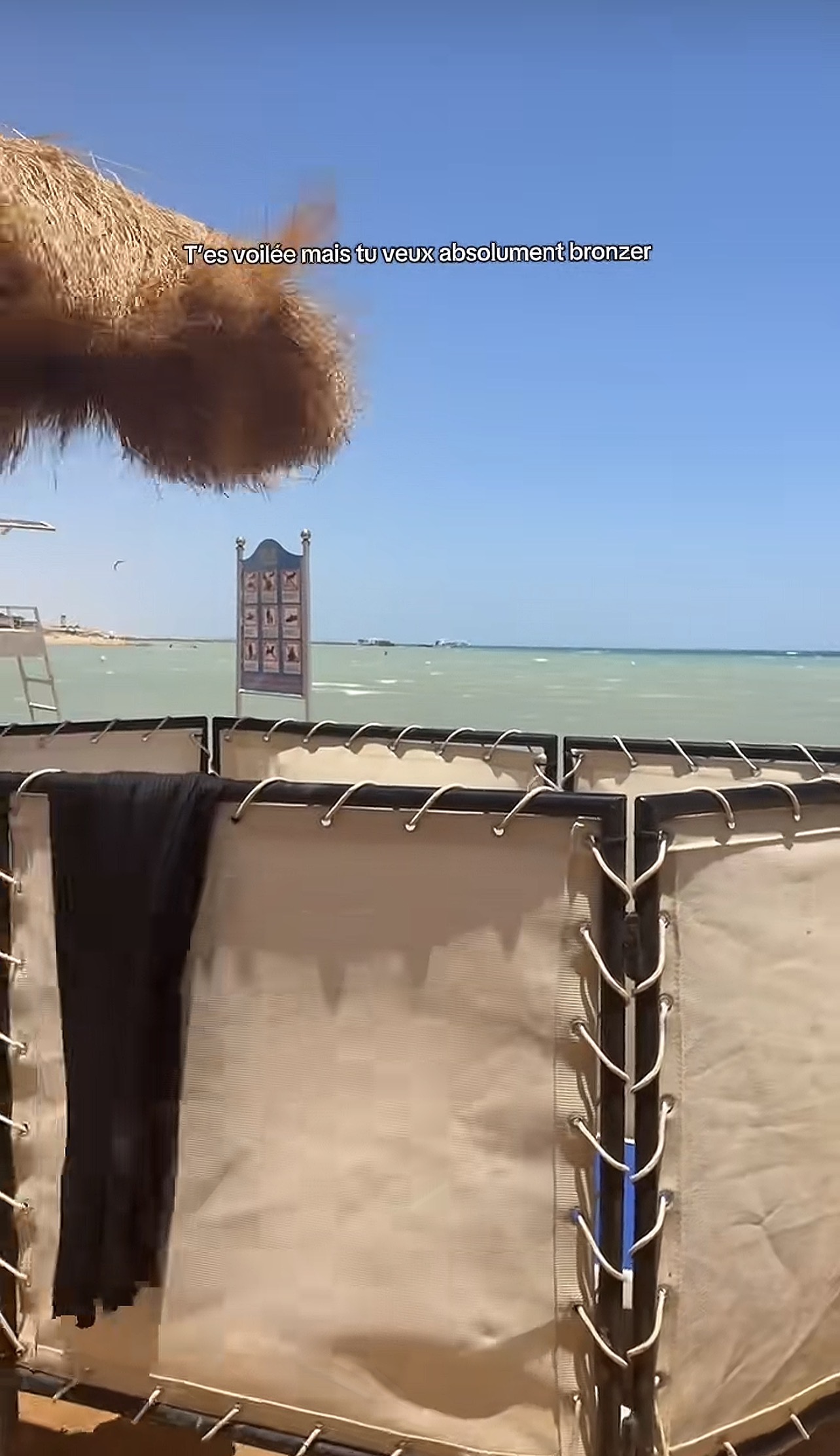T&rsquo;es voilée mais tu veux absolument bronzer